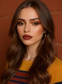 AI-generated makeup example 1 for color analysis and virtual try-on - Virtual Makeup Try-On