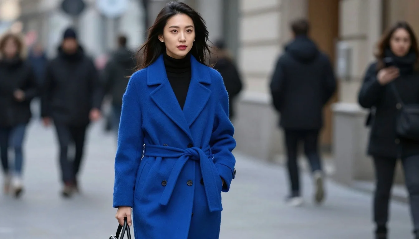 How to Wear Bright Winter Coat Colors