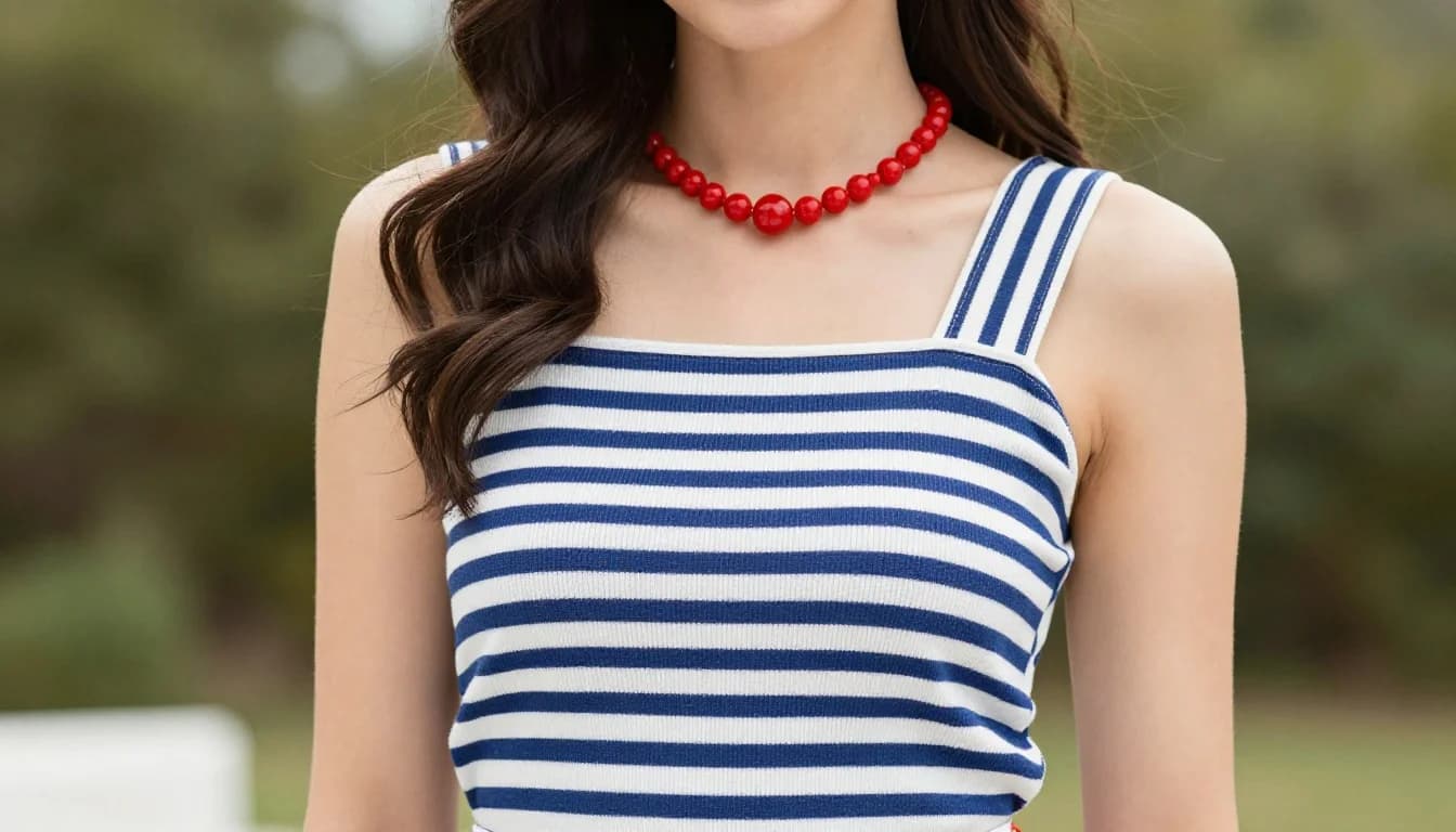 How to Style Fourth of July Colors as a Brunette