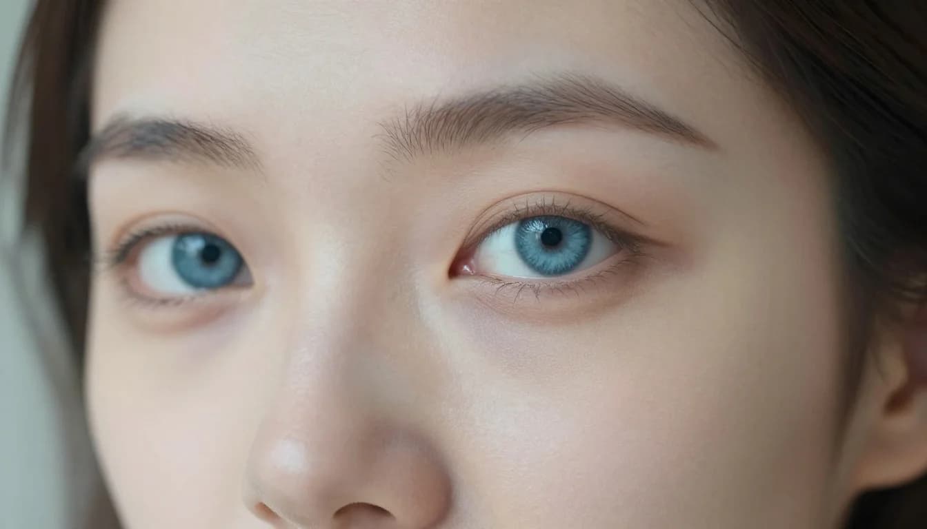 How Hair Color Interacts with Pale Skin and Blue Eyes