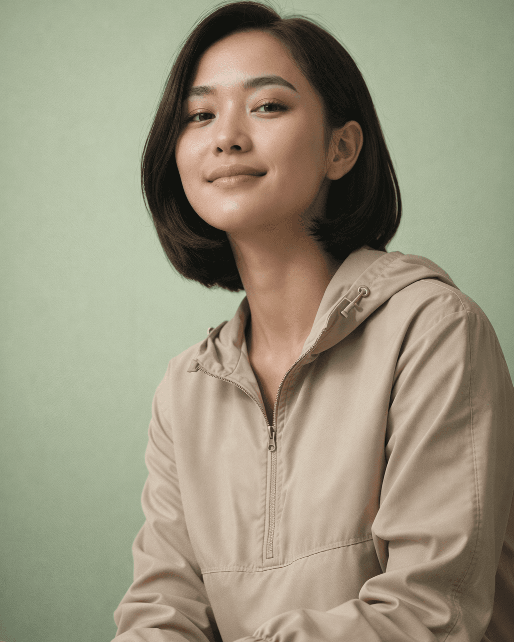 Donna che confronta campioni di colore a Milan 1