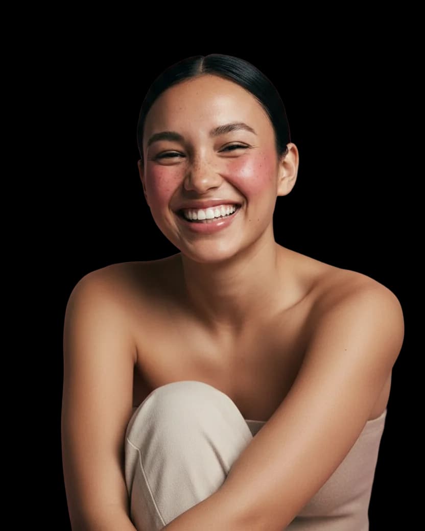 Woman smiling
