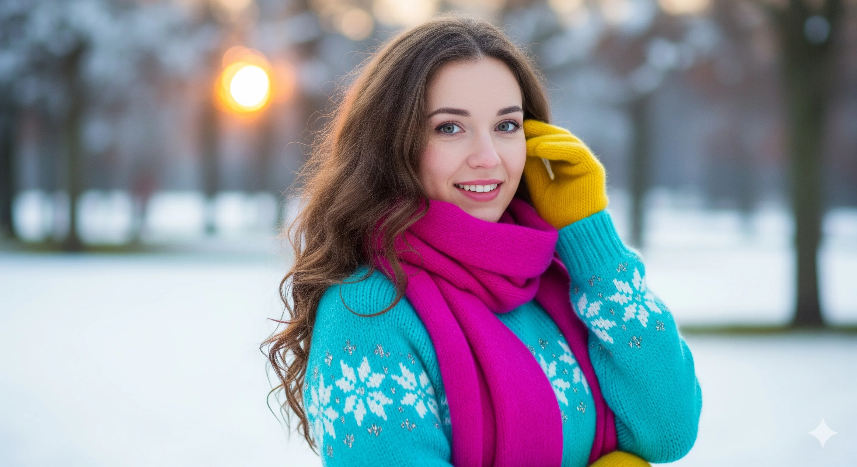 Bright Winter color palette featuring bold, saturated colors like electric turquoise, hot pink, and coral for seasonal color analysis