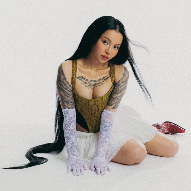 Editorial gallery of Bella Poarch styled in soft summer outfits blending dusty mauve, mist blue, and slate neutrals, highlighting heather gray, dusty mauve, mist blue, slate green, and antique silver.