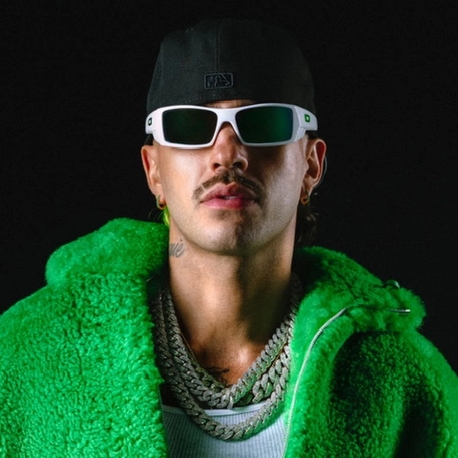 Editorial gallery of Feid styled in light spring looks full of sherbet pinks, mint greens, and warm ivory, highlighting sherbet peach, sea glass, buttermilk, mint foam, and rose coral.